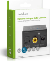 Nedis ACON2510BK Digitális - Analóg konverter - Fekete