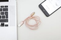 Kikkerland US142-RG-EU - Micro USB és iPhone kábel 1m