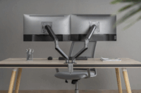 Gembird MA-DA2-05 17"-32" LCD TV/Monitor asztali tartó - Szürke (2 kijelző)