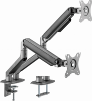 Gembird MA-DA2-05 17"-32" LCD TV/Monitor asztali tartó - Szürke (2 kijelző)