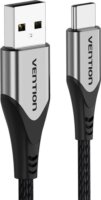 Vention CODHF USB-A apa - USB-C apa 2.0 Adat és töltő kábel - Fekete/Szürke (1m)