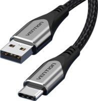 Vention CODHF USB-A apa - USB-C apa 2.0 Adat és töltő kábel - Fekete/Szürke (1m)