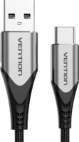 Vention CODHF USB-A apa - USB-C apa 2.0 Adat és töltő kábel - Fekete/Szürke (1m)