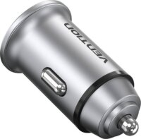 Vention FFBH0 1x USB Type-A / 1x USB Type-C Autós töltő - Szürke (20W)
