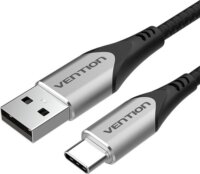 Vention CODHH USB Type-A apa - USB Type-C apa Adat és töltő kábel - Fekete (2m)