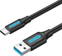 Vention COZBG USB Type-A apa - USB Type-C apa 3.0 Adat és töltő kábel - Fekete (1.5m)