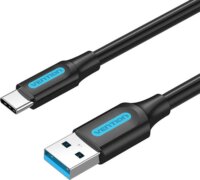 Vention COZBH USB Type-A apa - USB Type-C apa 3.0 Adat és töltő kábel - Fekete (2m)