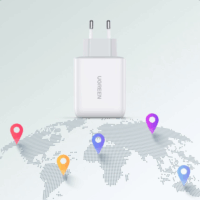 Ugreen 60468 USB-A / USB-C Hálózati Töltő Adapter 36W - Fehér