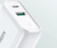 Ugreen 60468 USB-A / USB-C Hálózati Töltő Adapter 36W - Fehér