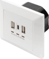 Fali USB csatlakozó aljzat