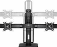 Gembird MS-D2-01 monitor asztali kar - Fekete (2 kijelző)