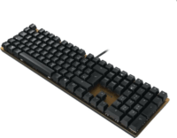 Cherry KC 200 MX2A Silent Red USB Billentyűzet Fekete/Barna - Német