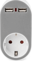 Digitus DA-70617 2X USB-A Hálózati töltő - Fehér/Szürke (5V / 2.4A)