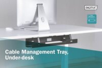Digitus DA-90450 Kábelrendező tálca - Fekete