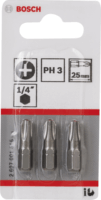 Bosch 2607001515 PH3 Bitfej szett (3 db / csomag)