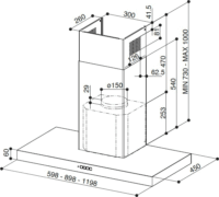 Faber STILO COMFORT X A120 Páraelszívó - Inox