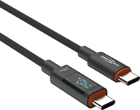 Ansmann 1700-0176 USB-C apa - USB-C apa 2.0 Adat és töltőkábel - Fekete (1.2m)