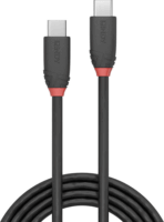 Lindy 36907 Black Line USB Type-C apa - USB Type-C apa 3.2 Adat és töltő kábel - Fekete (1.5m)