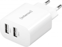 Intenso W24AA 2x USB-A Hálózati Töltő Adapter 24W - Fehér