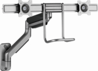 Gembird MA-WA2-02 17"-32" LCD TV/Monitor fali tartó - Fekete (2 kijelző)
