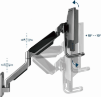 Gembird MA-WA2-02 17"-32" LCD TV/Monitor fali tartó - Fekete (2 kijelző)