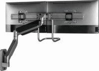 Gembird MA-WA2-02 17"-32" LCD TV/Monitor fali tartó - Fekete (2 kijelző)