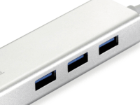 Level One USB-0504 USB Type-A 3.0 HUB + RJ45 (3 port)