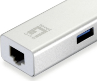 Level One USB-0504 USB Type-A 3.0 HUB + RJ45 (3 port)
