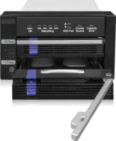 Icy Dock MB901SPR-B R1 FatCage 2x2.5"/3.5" - 2x5.25" HDD beépítő keret