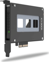 Icy Dock MB111VP-B ToughArmor 1x kivehető 2.5" U.2/U.3 NVMe SSD port bővítő PCIe kártya