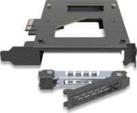 Icy Dock MB111VP-B ToughArmor 1x kivehető 2.5" U.2/U.3 NVMe SSD port bővítő PCIe kártya