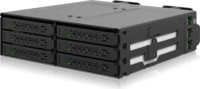 Icy Dock MB118VP-B ToughArmor 6x 2.5" U.2/U.3 NVMe - 5.25" SSD beépítő keret