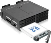 Icy Dock MB118VP-B ToughArmor 6x 2.5" U.2/U.3 NVMe - 5.25" SSD beépítő keret