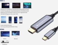 Conceptronic ABBY10G USB-C 3.0 - HDMI 2.0 Kábel 2m - Fekete