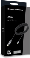 Conceptronic ABBY10G USB-C 3.0 - HDMI 2.0 Kábel 2m - Fekete