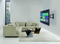 Gembird WM-42ST-02 23"-42" LCD TV/Monitor fali tartó - Fekete (1 kijelző)