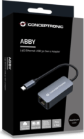 Conceptronic ABBY12GC USB-C apa - RJ45 anya Adapter