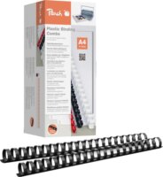 Peach 22 mm műanyag kötőfésű 210 laphoz - Fekete