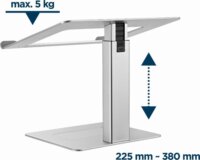 Gembird NBS-D1-02 15.6" Laptop állvány - Ezüst