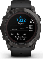 Garmin Fenix 7X Pro Sapphire Solar (51mm) Okosóra - Karbonszürke (Fekete Szilikon szíjjal)