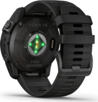 Garmin Fenix 7X Pro Sapphire Solar (51mm) Okosóra - Karbonszürke (Fekete Szilikon szíjjal)