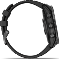 Garmin Fenix 7X Pro Sapphire Solar (51mm) Okosóra - Karbonszürke (Fekete Szilikon szíjjal)