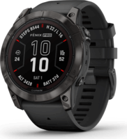 Garmin Fenix 7X Pro Sapphire Solar (51mm) Okosóra - Karbonszürke (Fekete Szilikon szíjjal)