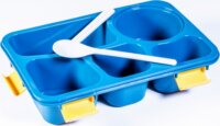 Iris KT-004-BL Műanyag ételtároló doboz 5 rekeszes 3,2L - Kék