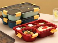 Iris KT-004-GR Műanyag ételtároló doboz 5 rekeszes 3,2L - Zöld