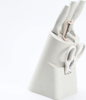 Iris KT-018-W Konyhai kés készlet + tartó - Fehér