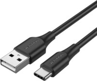 Vention CTHBC USB-A apa - USB-C apa 2.0 Adat és töltő kábel - Fekete (0.25m)