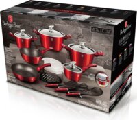 Berlinger Haus BH/7180 Edénykészlet - Burgundi vörös (22 részes)