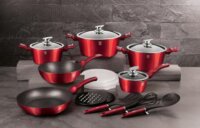 Berlinger Haus BH/7180 Edénykészlet - Burgundi vörös (22 részes)