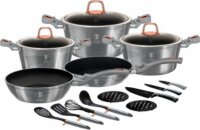 Berlinger Haus BH/7044 Edénykészlet - Metál szürke (17 részes)